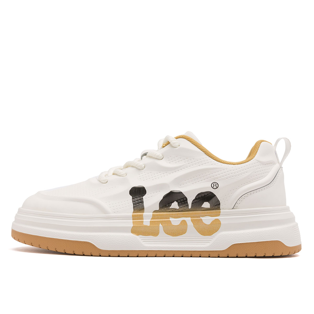 

Lee Мужские низкие скейтерские кеды бежевые, цвет Beige