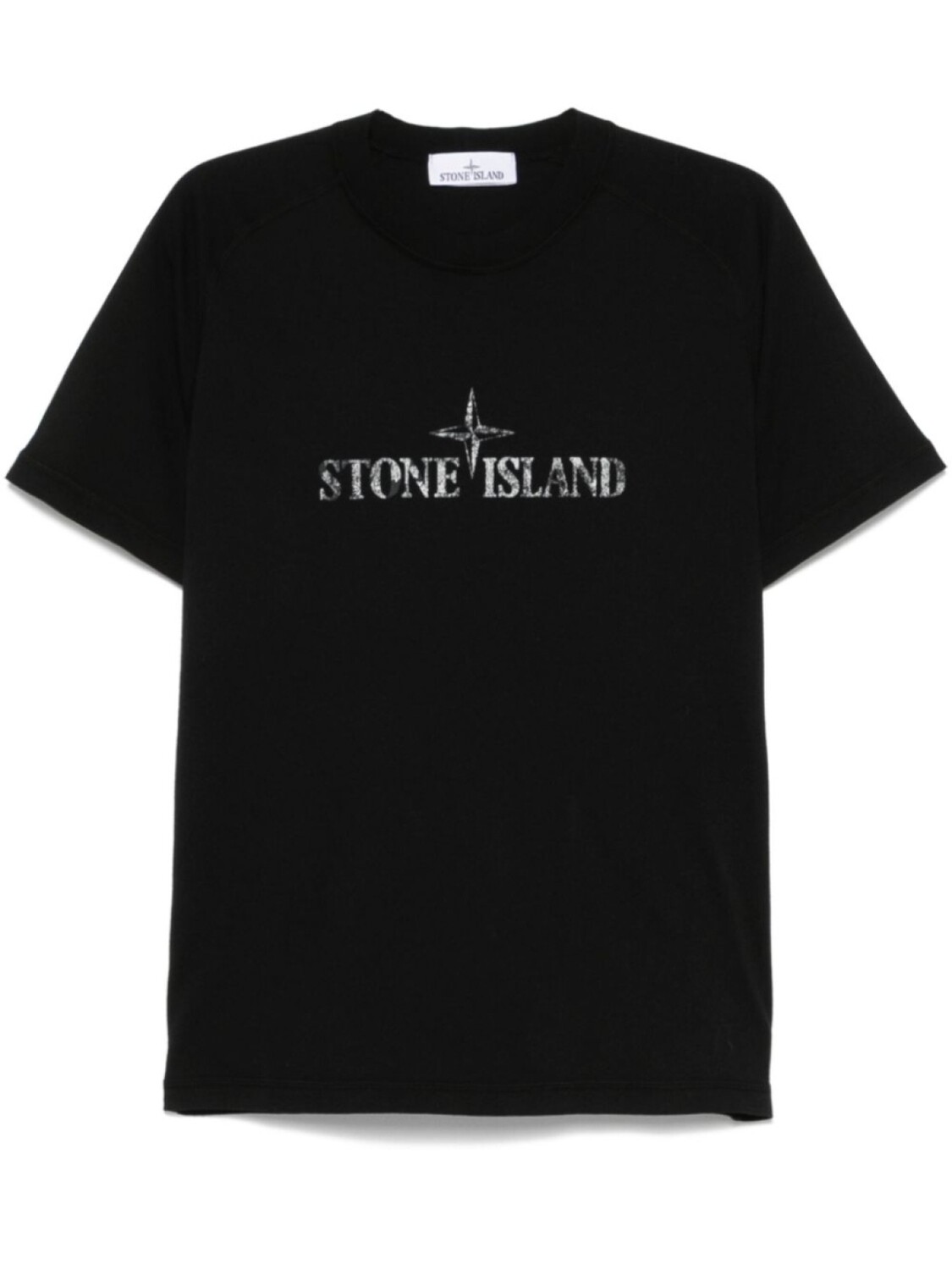 

Футболка с логотипом Stone Island, черный
