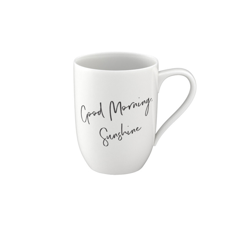 

Эффектная кружка с ручкой - Good Morning, Sunshine 0,28 л Villeroy & Boch, белый черный, Серый, Эффектная кружка с ручкой - Good Morning, Sunshine 0,28 л Villeroy & Boch, белый черный