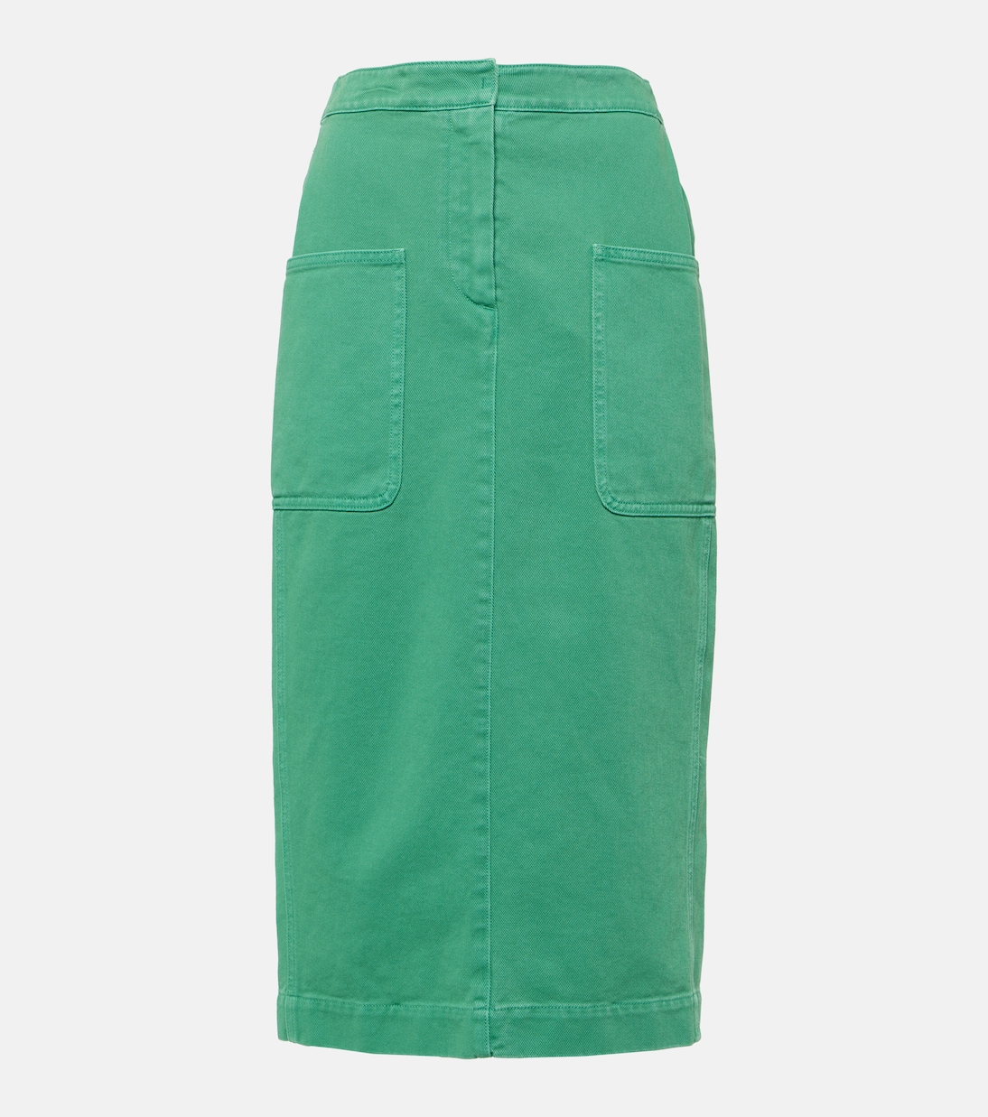 

Юбка миди Werther из хлопкового полотна Max Mara, Verde Acqua