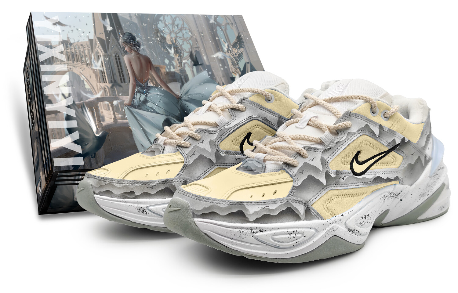 

Массивные кроссовки Nike M2K унисекс, Beige