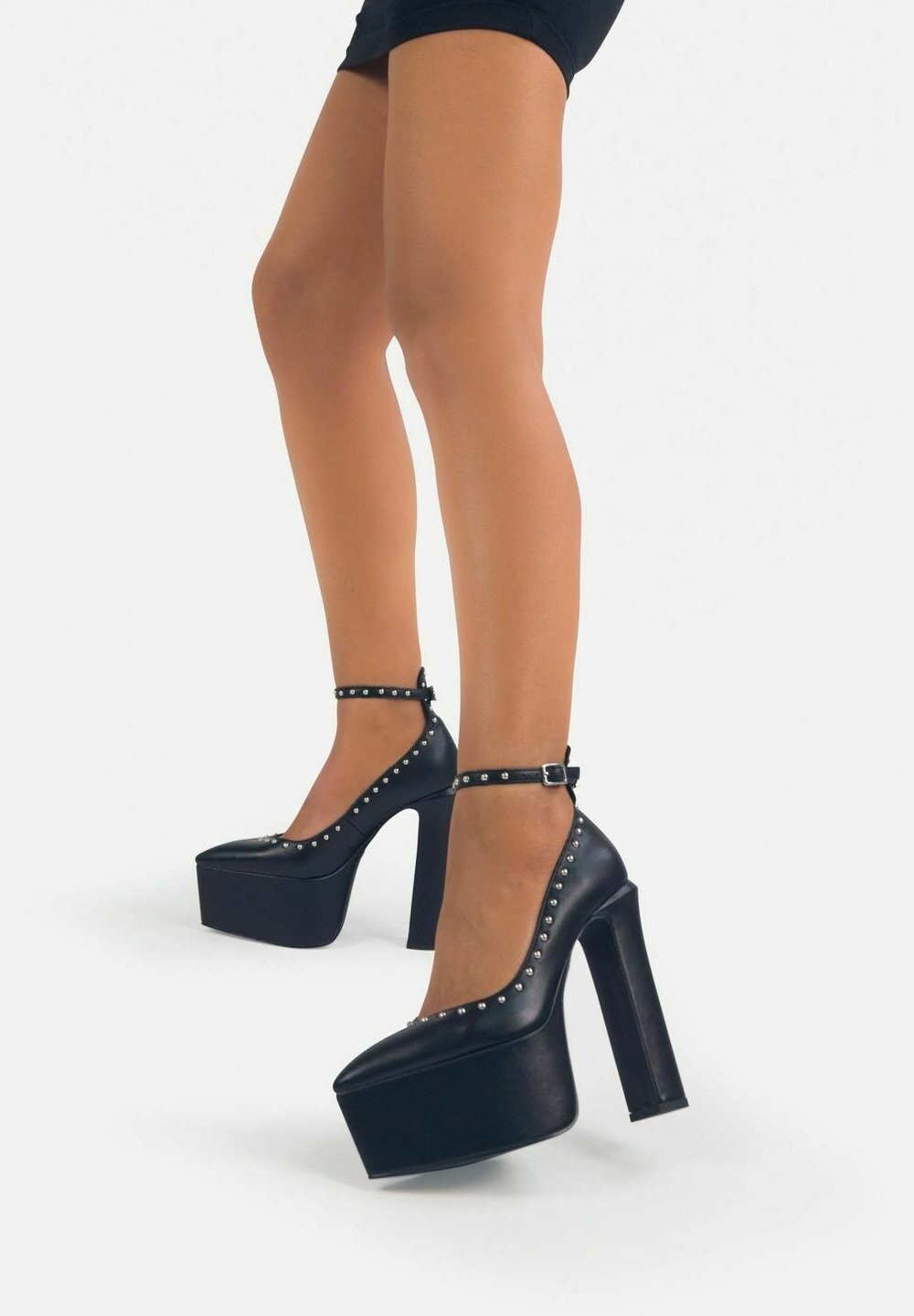 

Туфли на платформе ZALIA BIG AND POINTED With STUDS Enposh, черный