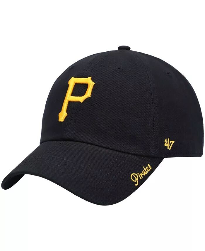 

Женская черная кепка Pittsburgh Pirates Team Miata Clean Up Adjustable '47 Brand