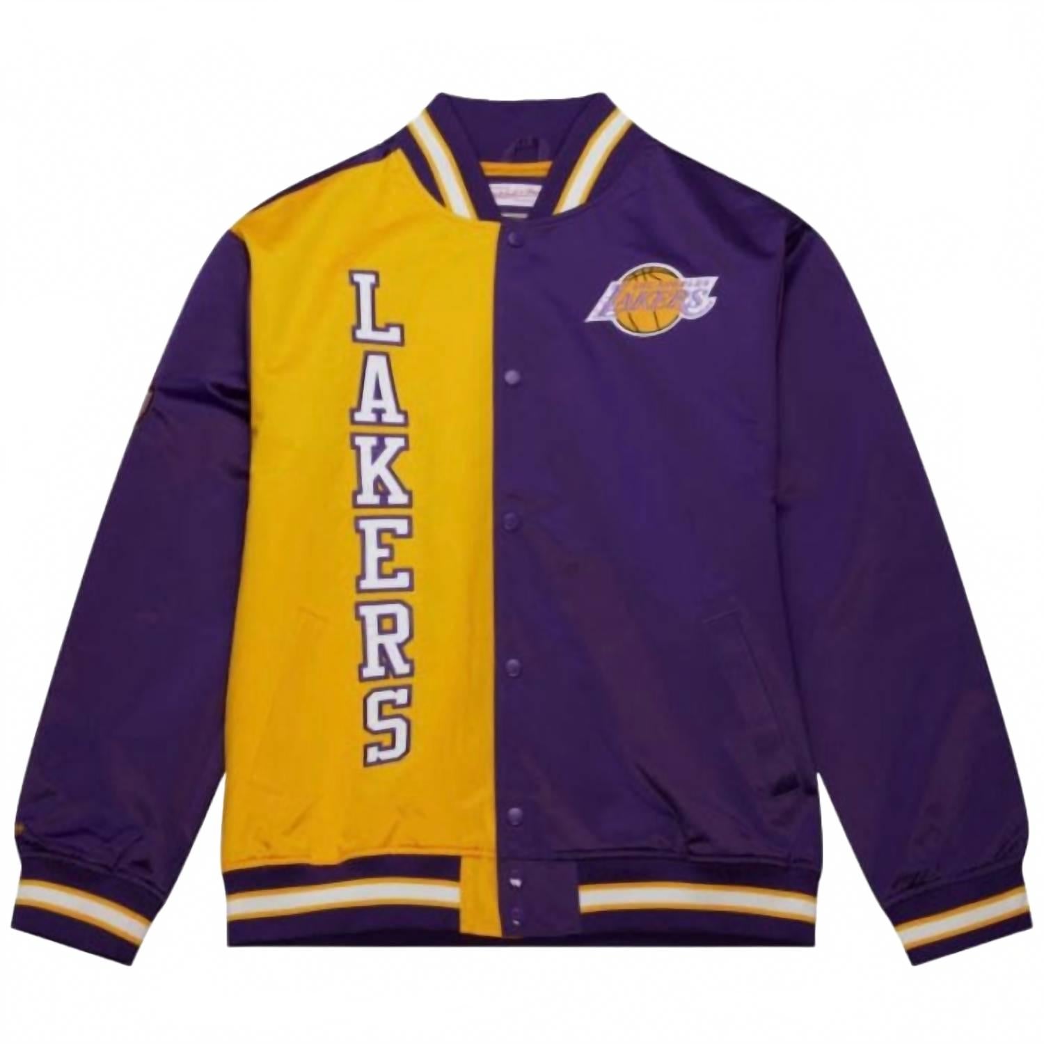 

NBA LA Lakers Team OG 2.0 легкая куртка в фиолетовом цвете Mitchell & Ness