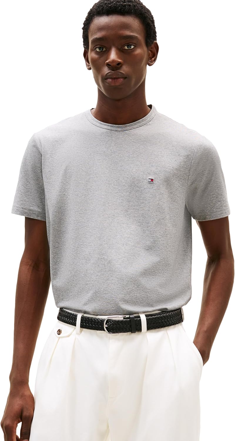 

Мужские футболки Tommy Hilfiger Dry Fit с коротким рукавом и влагоотводящими свойствами, Medium Grey Heather, Серый, Мужские футболки Tommy Hilfiger Dry Fit с коротким рукавом и влагоотводящими свойствами, Medium Grey Heather