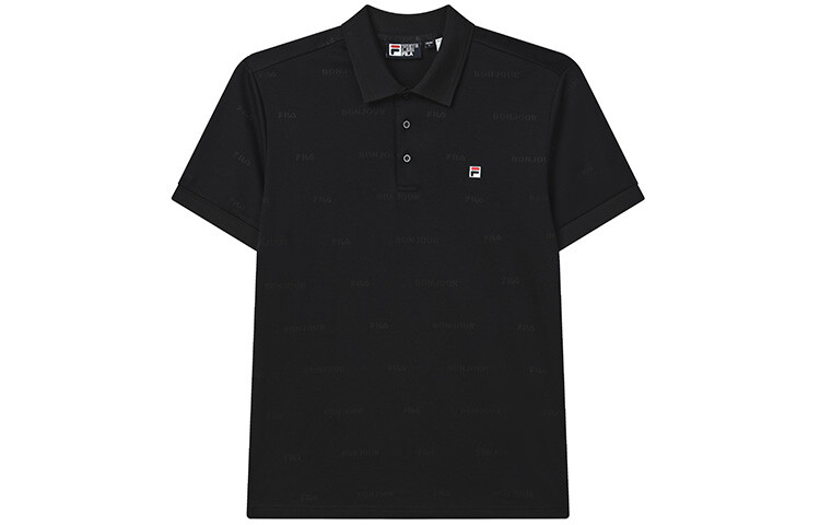 

Мужская рубашка поло FILA, цвет Black