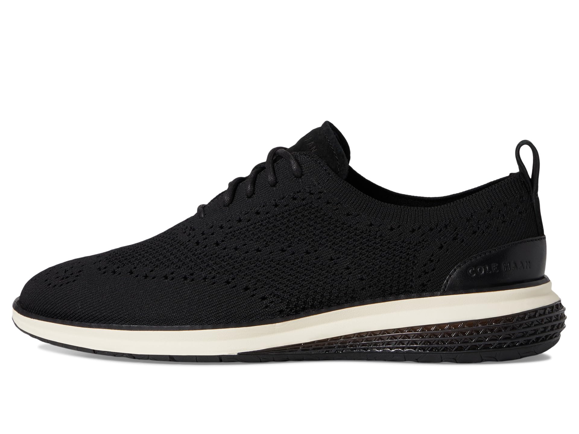 Кроссовки Cole Haan Original Grand Energy Weave Stitchlite Wing Oxford, цвет Black/Ivory/Ivory — фото 4