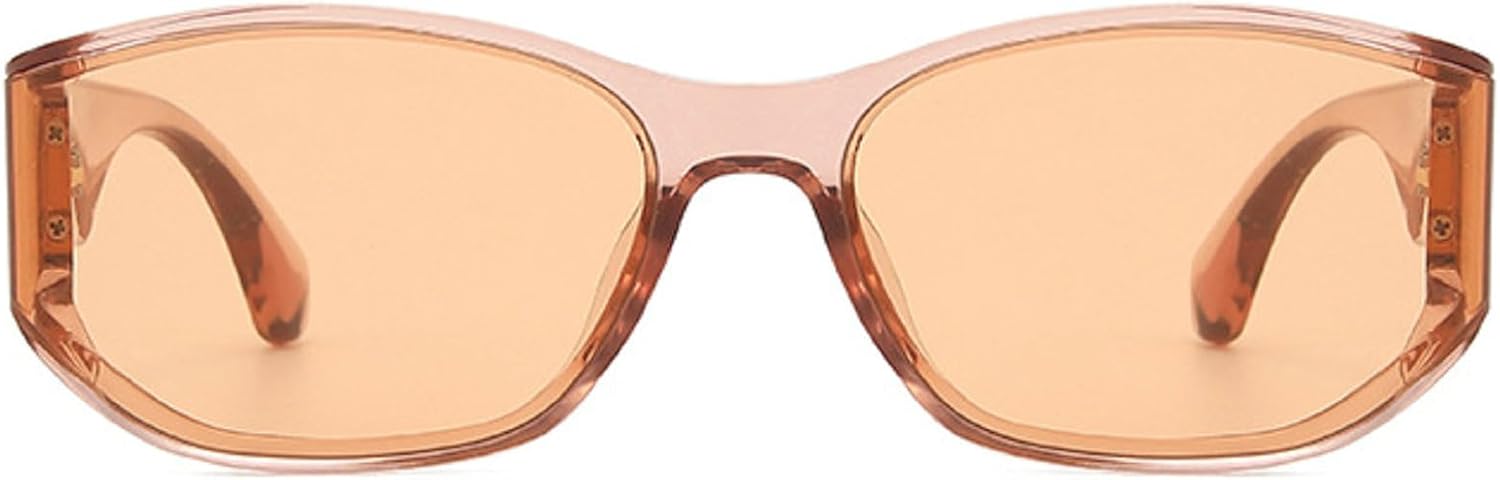 

Модные квадратные солнцезащитные очки для женщин в стиле ретро с изогнутыми линзами и градиентным переходом цвета, защита от УФ-излучения UV400, стильные мужские солнцезащитные очки цвета шампанского mincl, Champagne