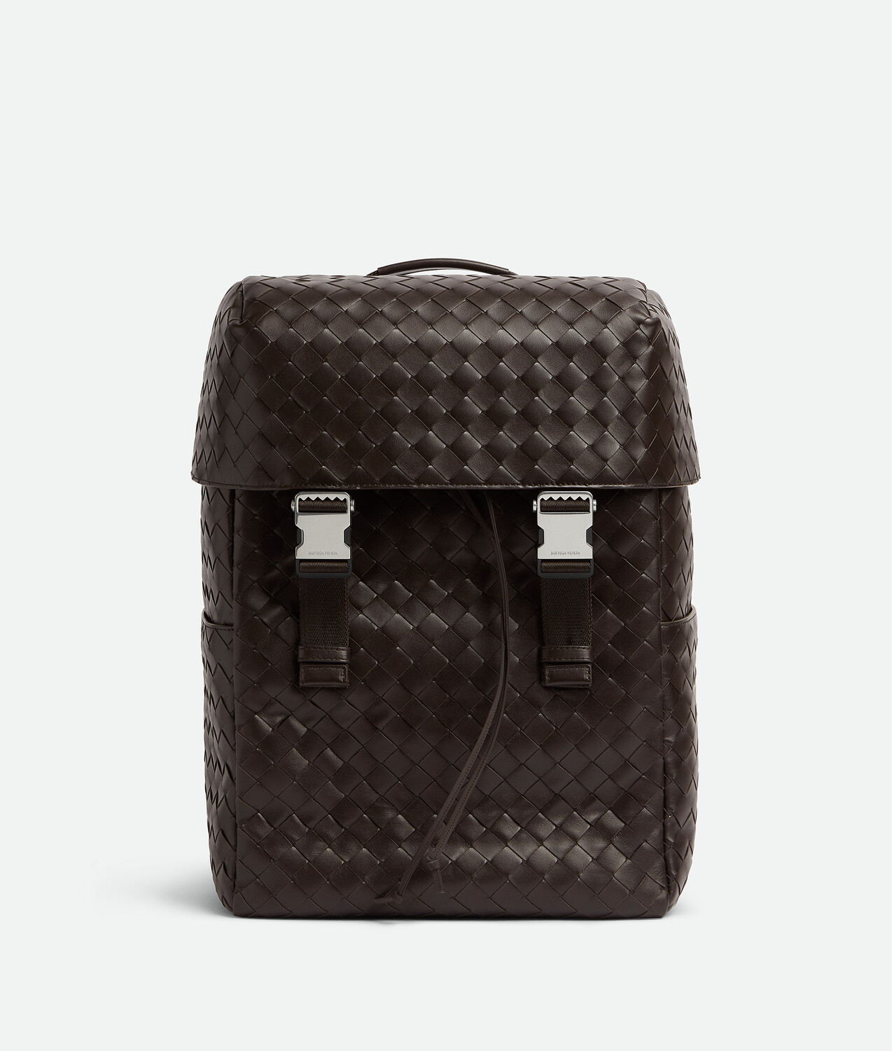 

Рюкзак с клапаном Intrecciato Bottega Veneta, карамельный