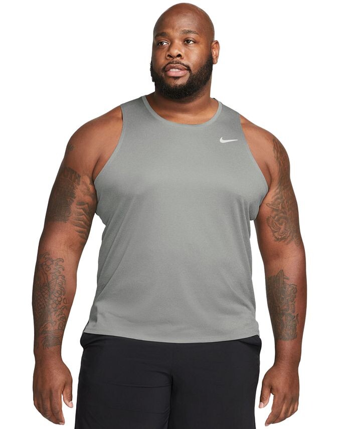 

Мужская беговая майка Miler Dri-FIT Nike, серый