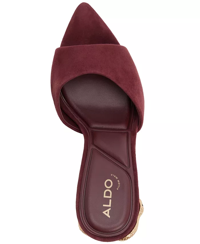 Женские сандалии Seashella Slip-On с острым носком Aldo, красный — фото 4