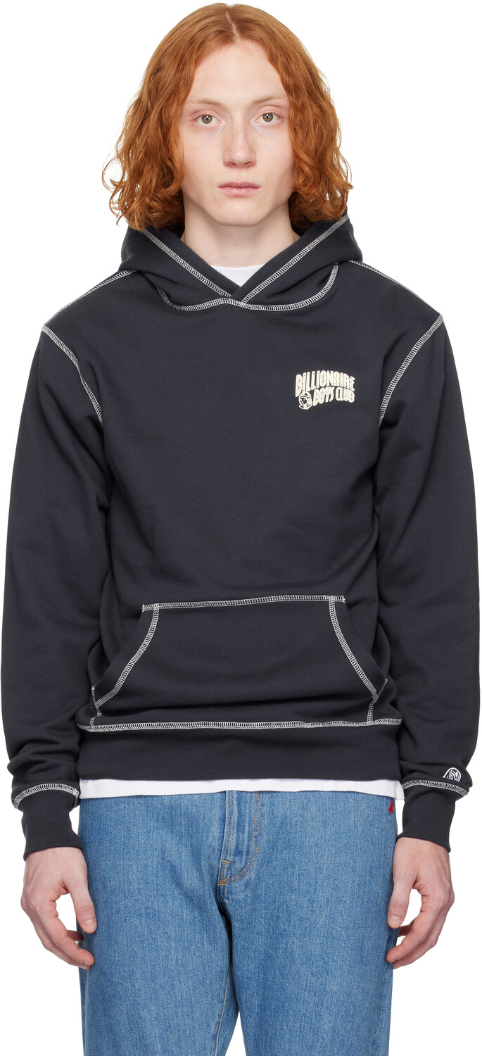 

Толстовка с капюшоном Puff Small Arch Logo Constrast Stitch Billionaire Boys Club