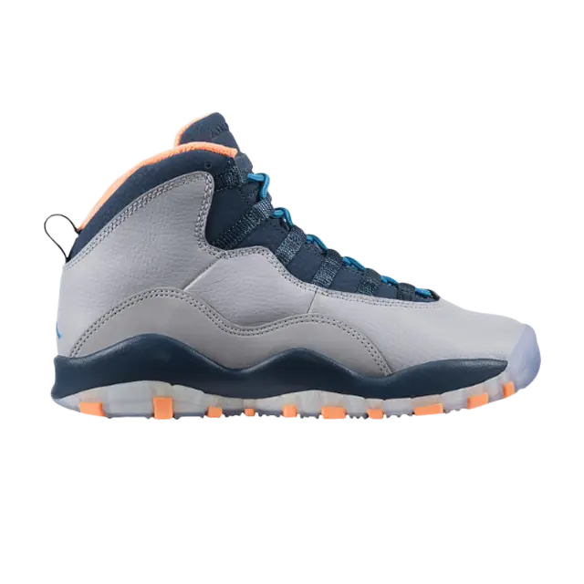 

Кроссовки Air Jordan 10 Retro GS 'Bobcats', серый