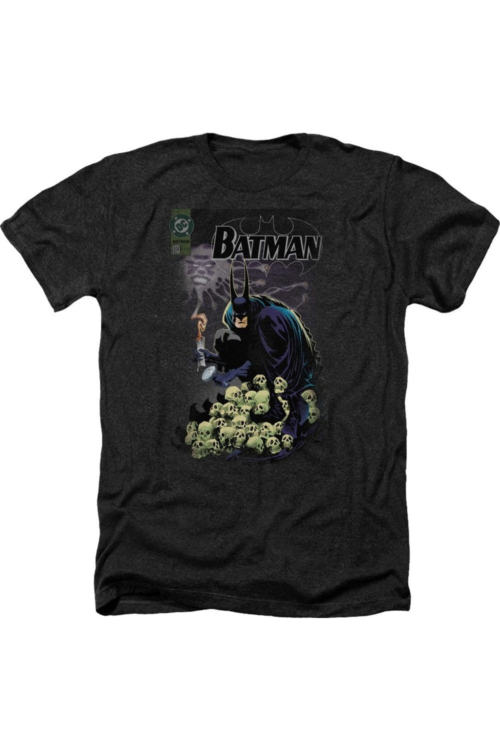 

Футболка / футболка Batman Cover #516 для взрослых Heather Gildan, черный