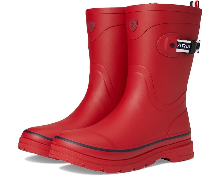 Женские резиновые сапоги Ariat Kelmarsh с декоративными ремешками, красный