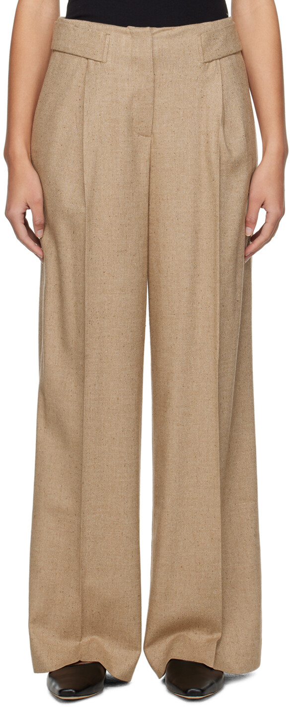 

Бежевые широкие брюки Remain Birger Christensen