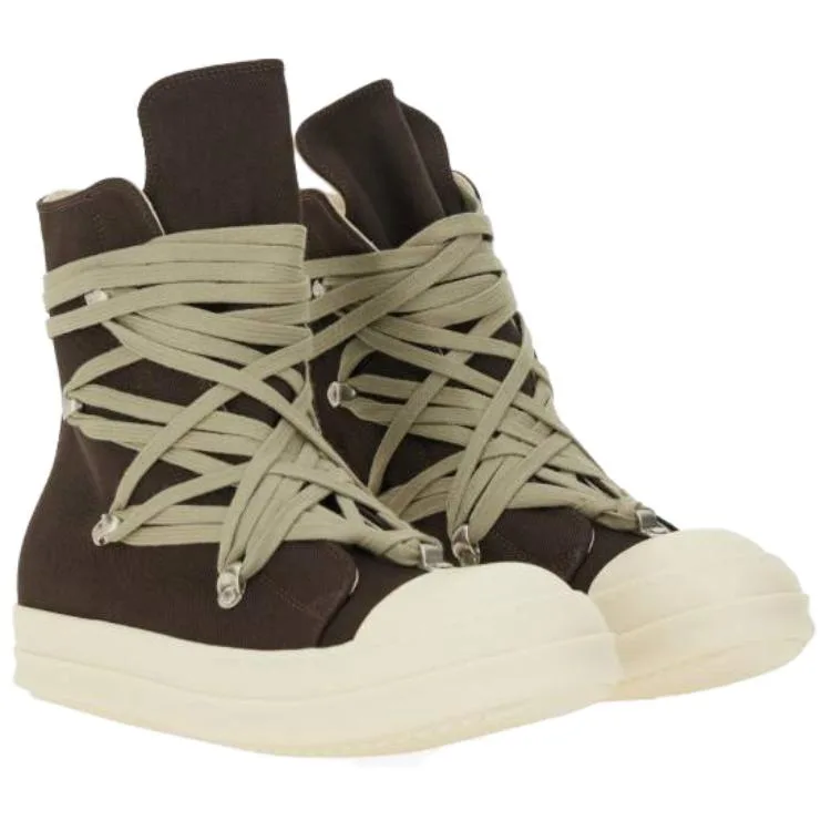 Rick Owens DRKSHDW Кроссовки скейтерские high top мужские brown — фото 4
