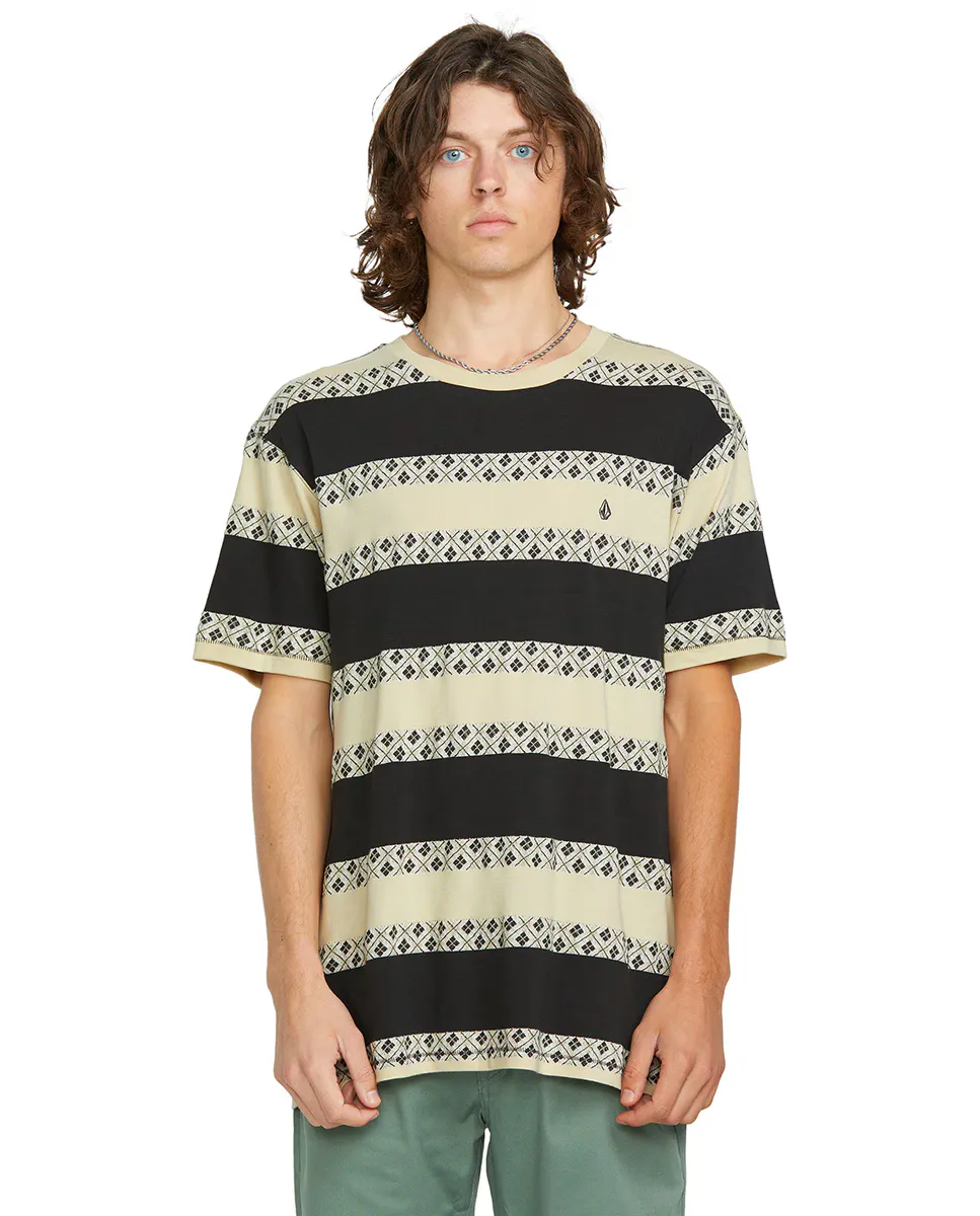 

Мужская рубашка-поло с коротким рукавом классического кроя Volcom, темно-серый