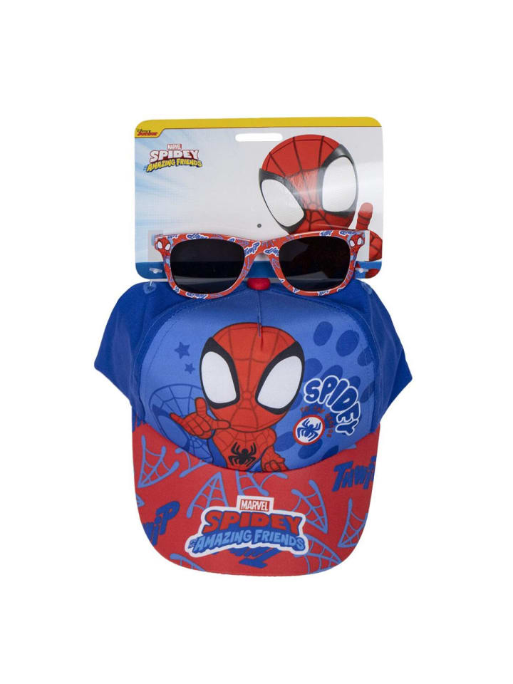 

Spiderman Детская кепка Marvel Spider-Man с очками, модный аксессуар Marvel в разноцветном исполнении