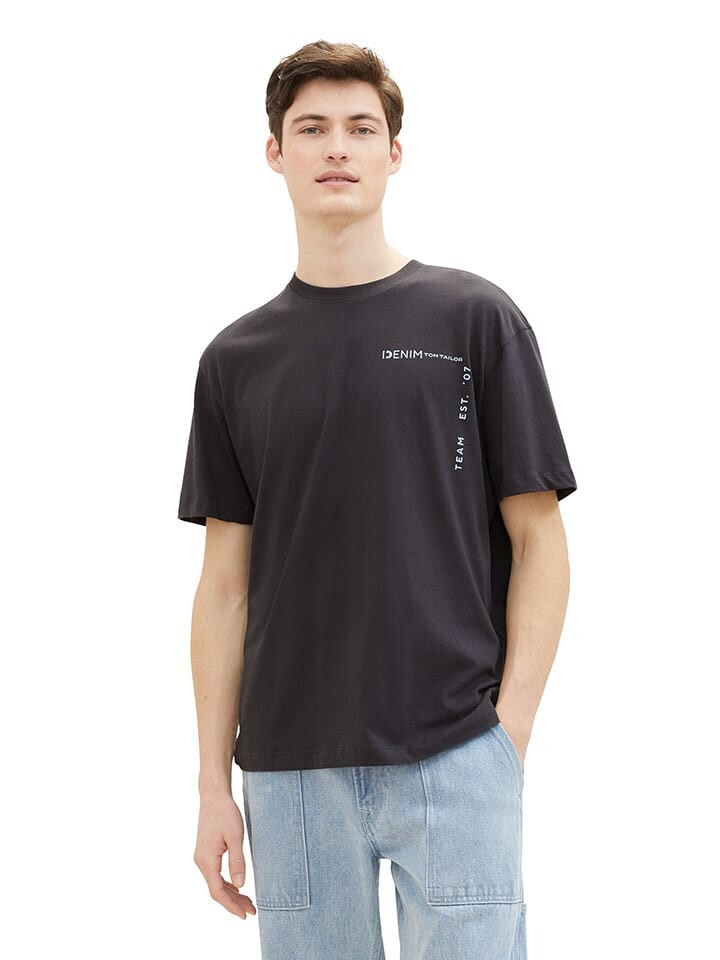 

Футболка TOM TAILOR Denim, антрацит
