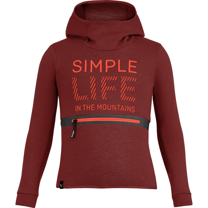 

Детская сухая толстовка Simple Life Salewa, красный