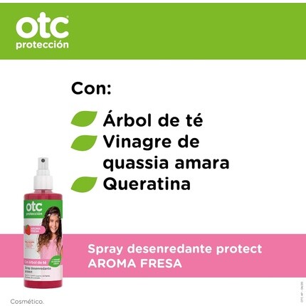 Otc Antipiojos Protection Protect Распутывающий спрей с ароматом клубники Тройное действие 250 мл — фото 3
