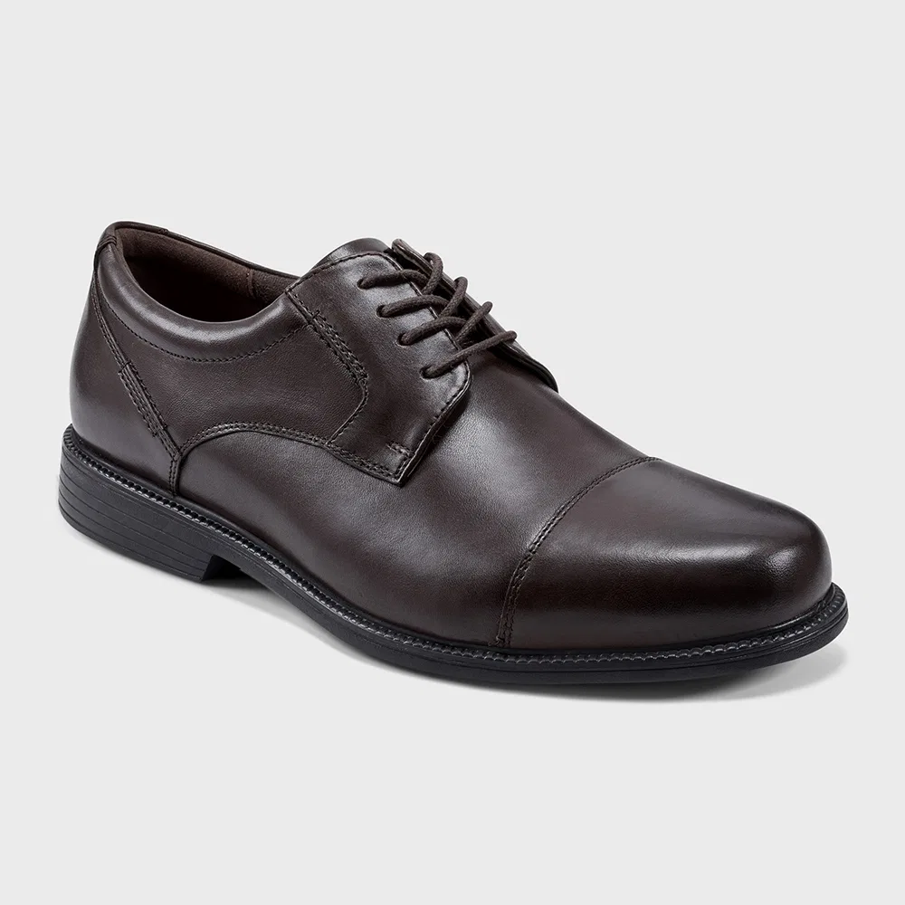 Мужские тёмно-коричневые дерби Rockport Charlesroad Captoe