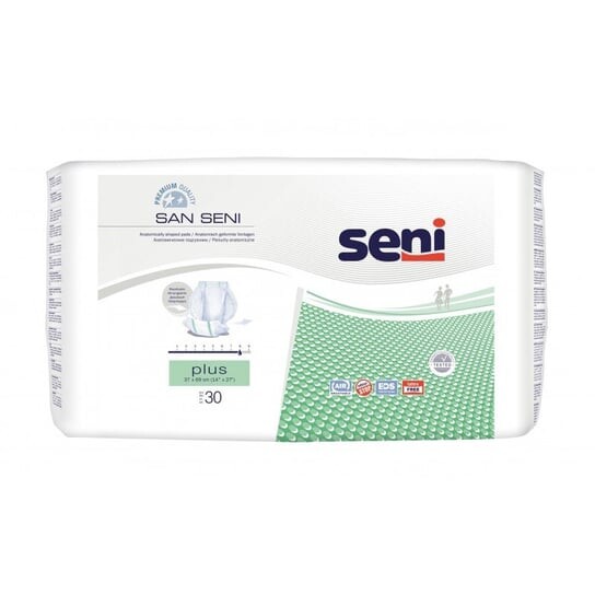 

Подгузники анатомические San Seni Plus 37х69см 30 шт.