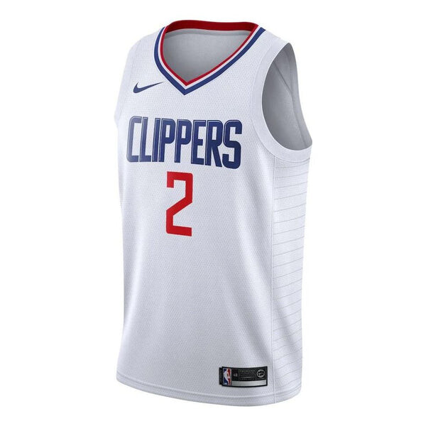 

Спортивная футболка men's nba retro jersey basketball jersey/vest sw fan edition los angeles clippers leonard no. 2 white Nike, белый
