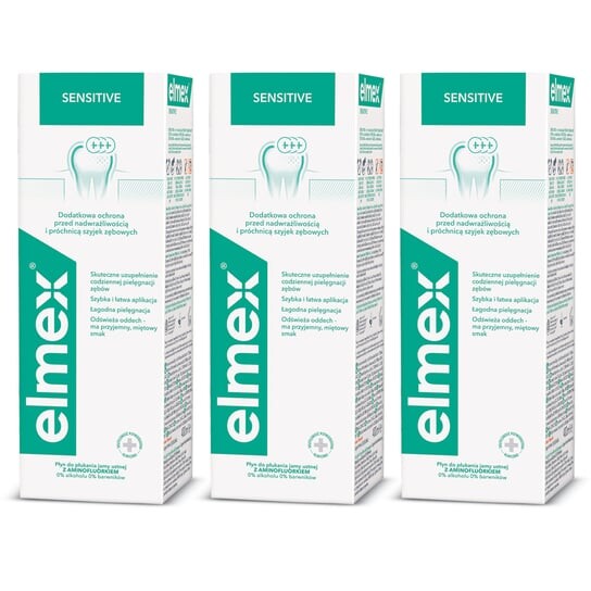 

Жидкость для чувствительных зубов 3х400 мл Elmex Sensitive