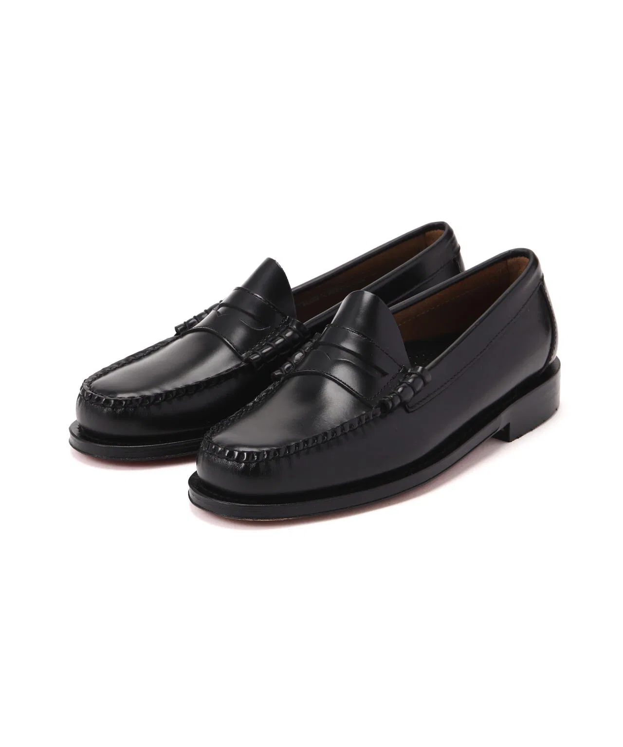 Мужские кожаные лоферы G.H.BASS Larson MOC PENNY чёрные — фото 3