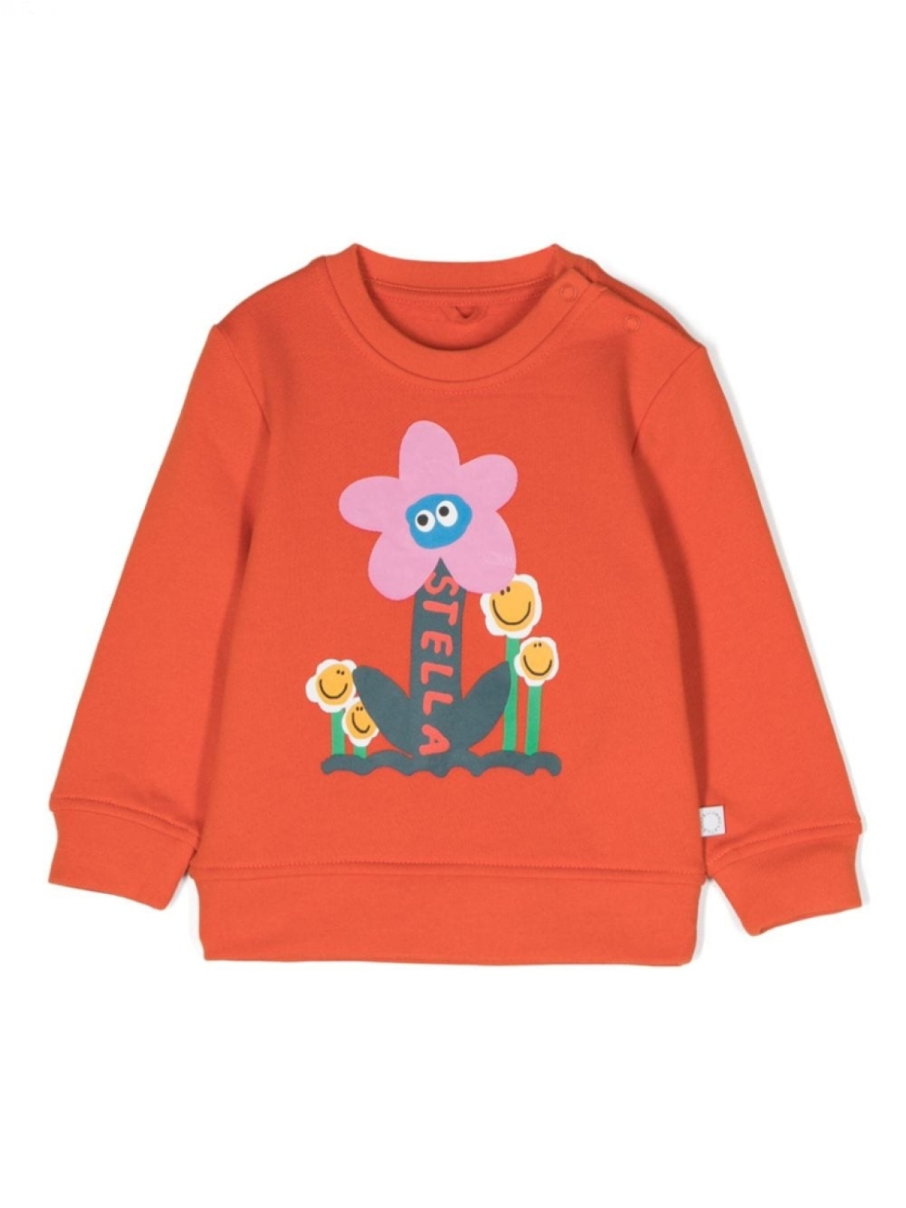 

Stella McCartney Kids толстовка Glitzernde Kameratasche с цветочным принтом, оранжевый