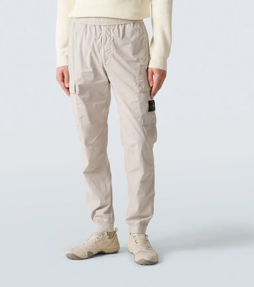Брюки-карго Compass из хлопковой смеси Stone Island, серый — фото 3