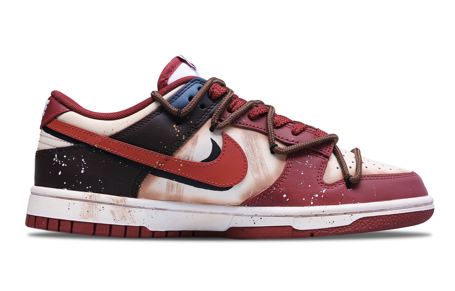 

Кроссовки Nike Dunk Skateboarding Shoes Men Low-top Purple, красный