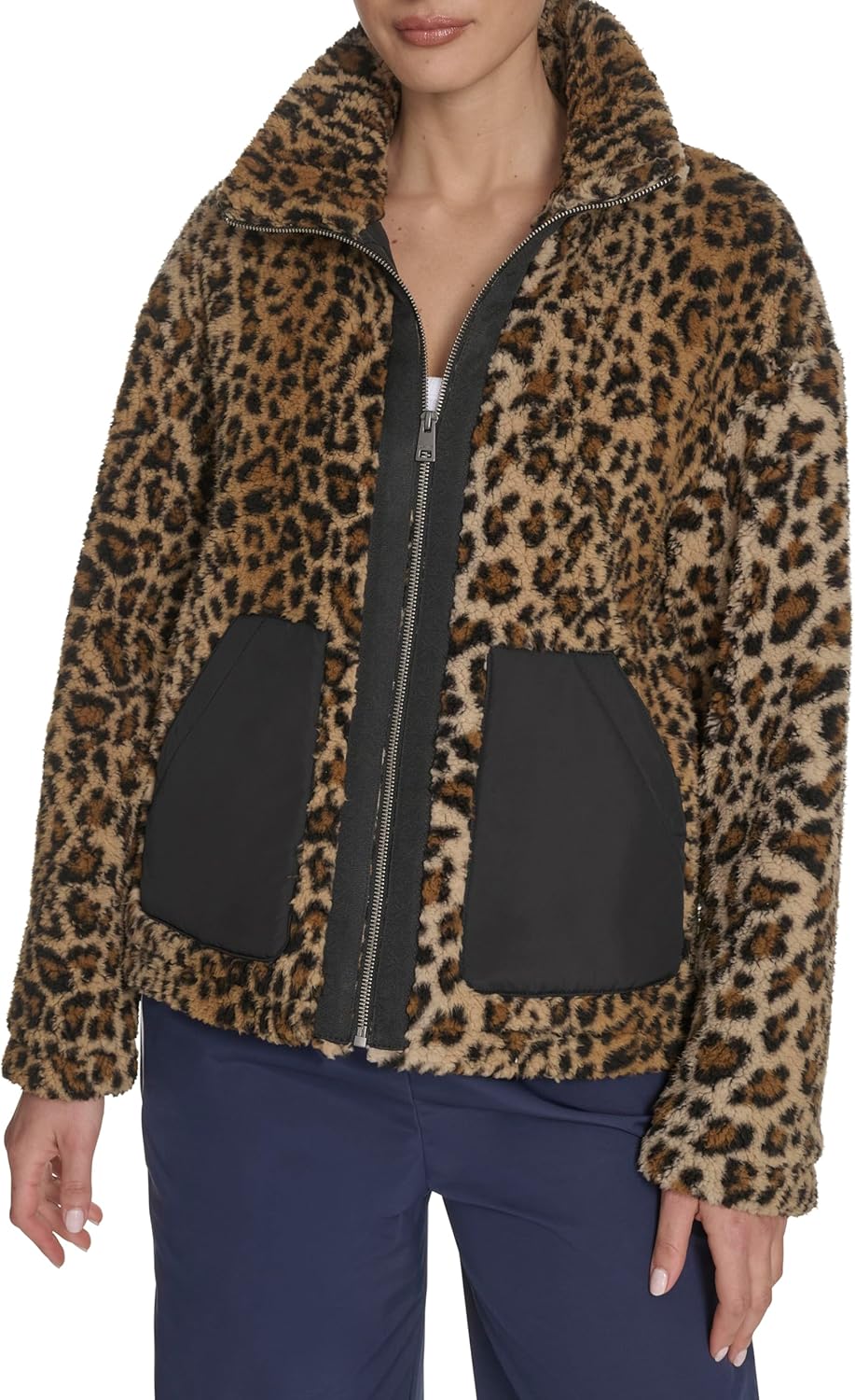 

Женская куртка Levi's Sherpa Teddy (стандартные и большие размеры), Leopard