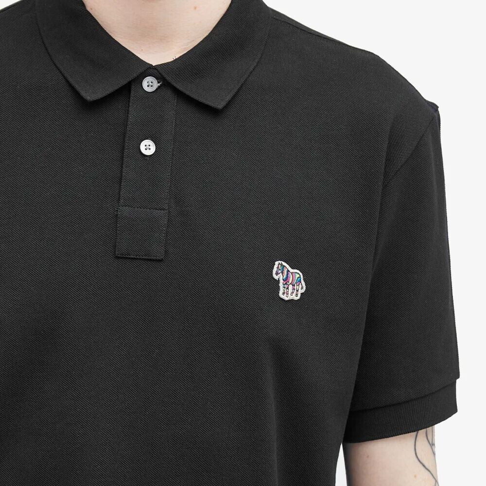

Paul Smith Рубашка-поло с зеброй, черный