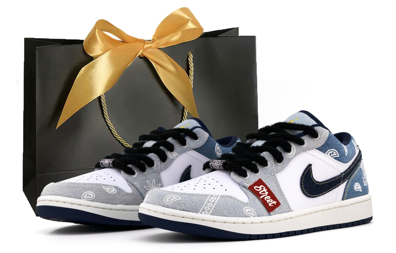 

Jordan Кроссовки Air 1 Low Top Vintage мужские Denim Blue