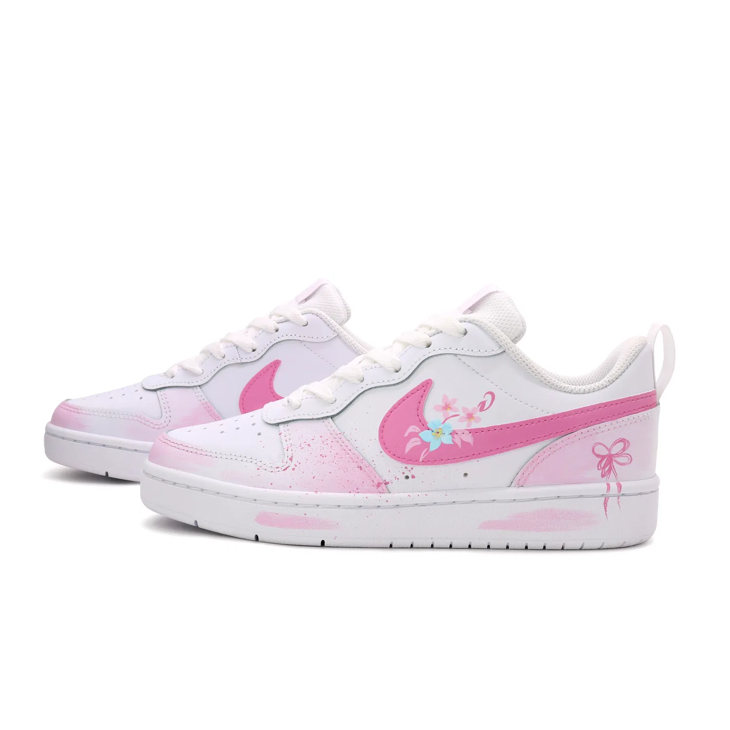 Кроссовки для скейтбординга Court Borough Kids' Grade School Nike, Light Pink — фото 4