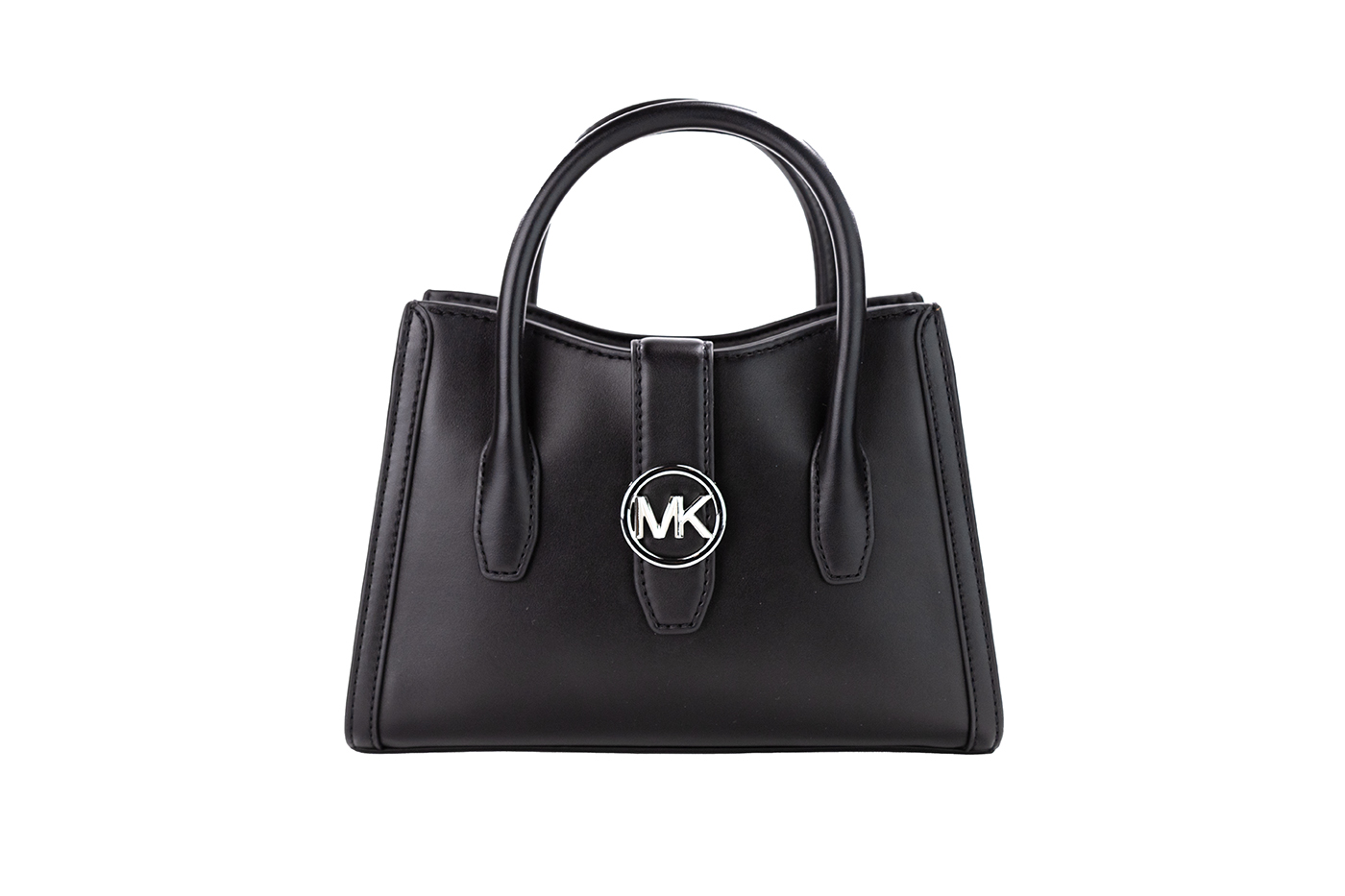

Gabby Маленькая черная кожаная сумка-портфель на молнии через плечо Michael Kors