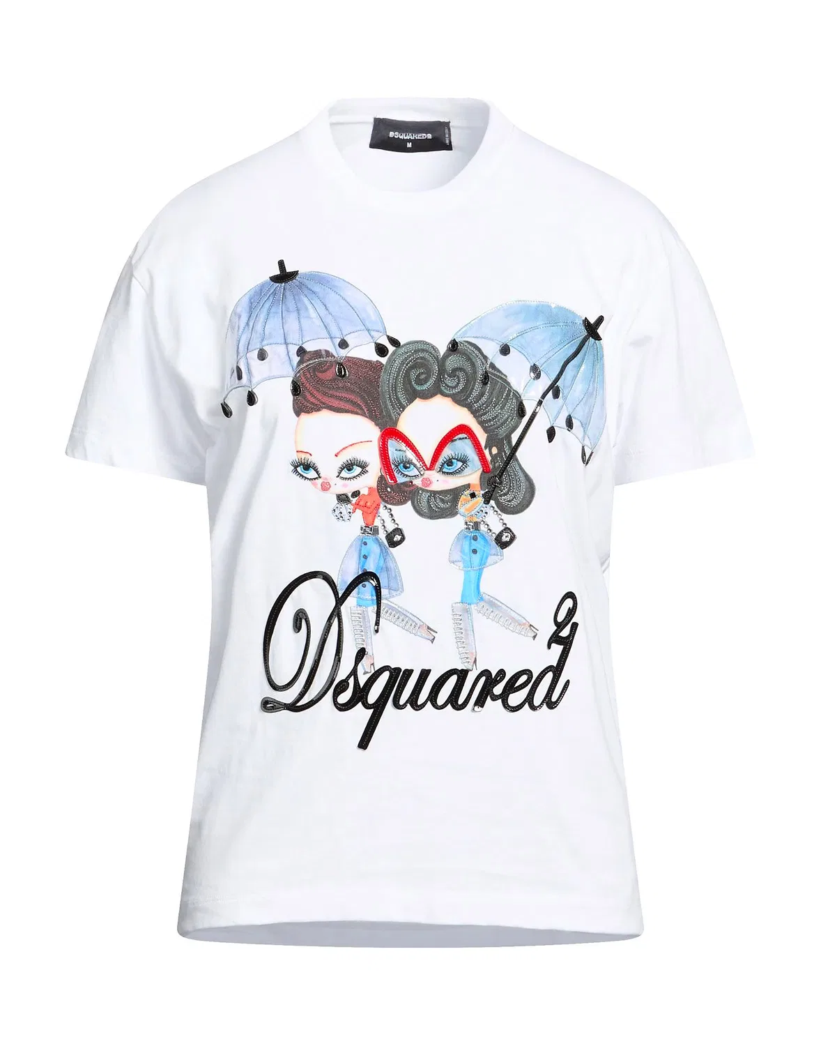 Футболка с принтом DSQUARED2 Белая