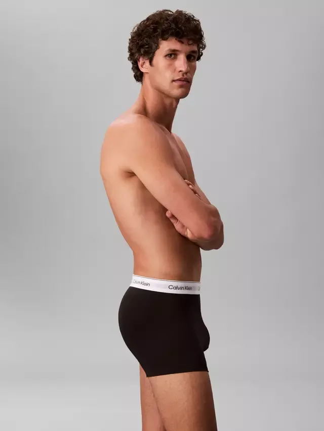 Плавки свободного кроя, комплект из 5 штук, черные Calvin Klein — фото 4