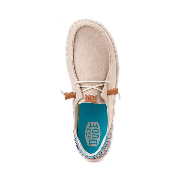 Слипоны Womens HEYDUDE Wendy Funk Serape Slip-On Casual Shoe, хаки — фото 2