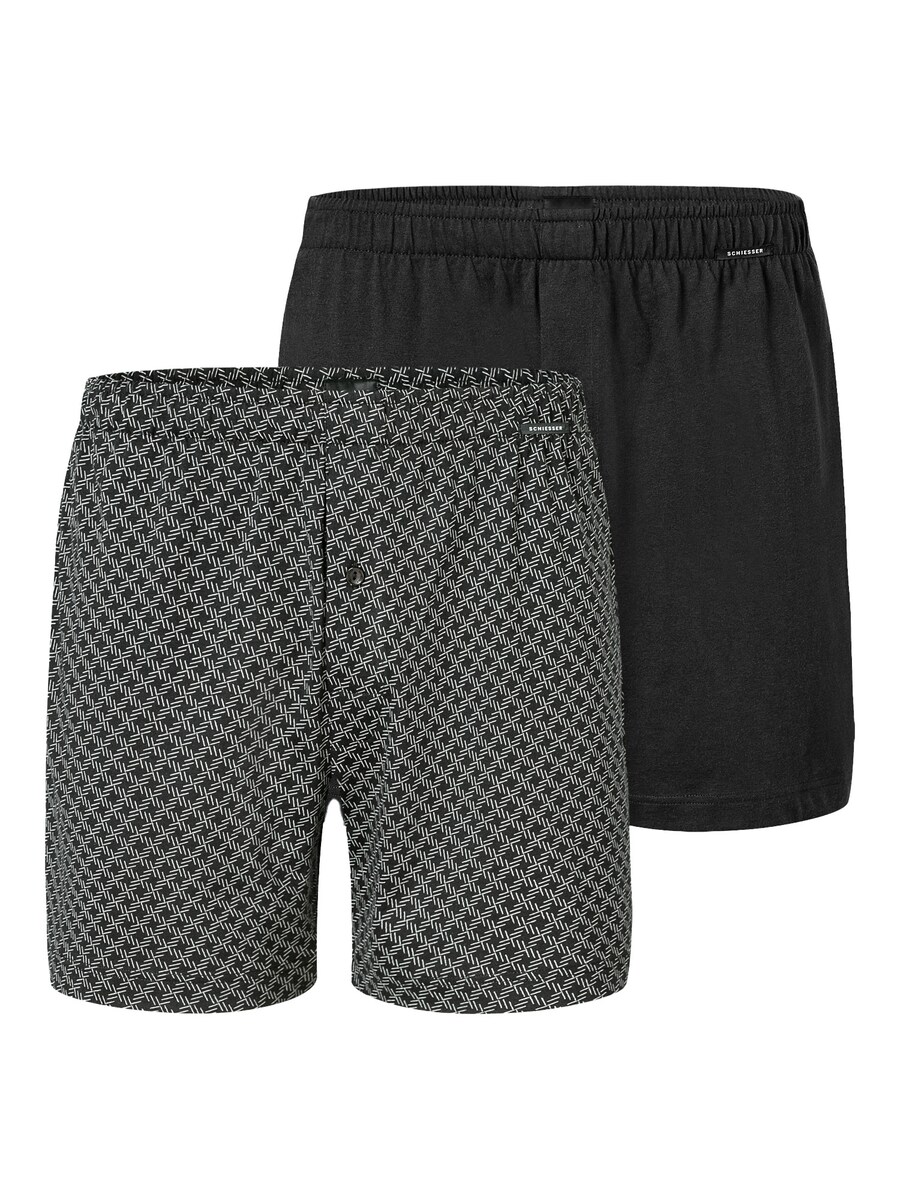 

Боксеры SCHIESSER Basic, цвет Grey/Black