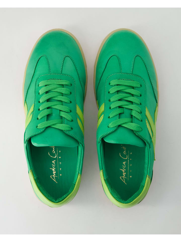 Кроссовки на шнуровке Andrea Conti SHOES, зеленый — фото 4