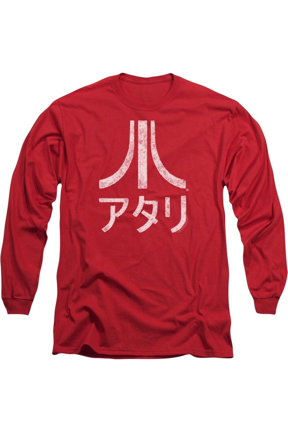 

Футболка Atari Rough Kanji с длинным рукавом для взрослых Gildan, красный