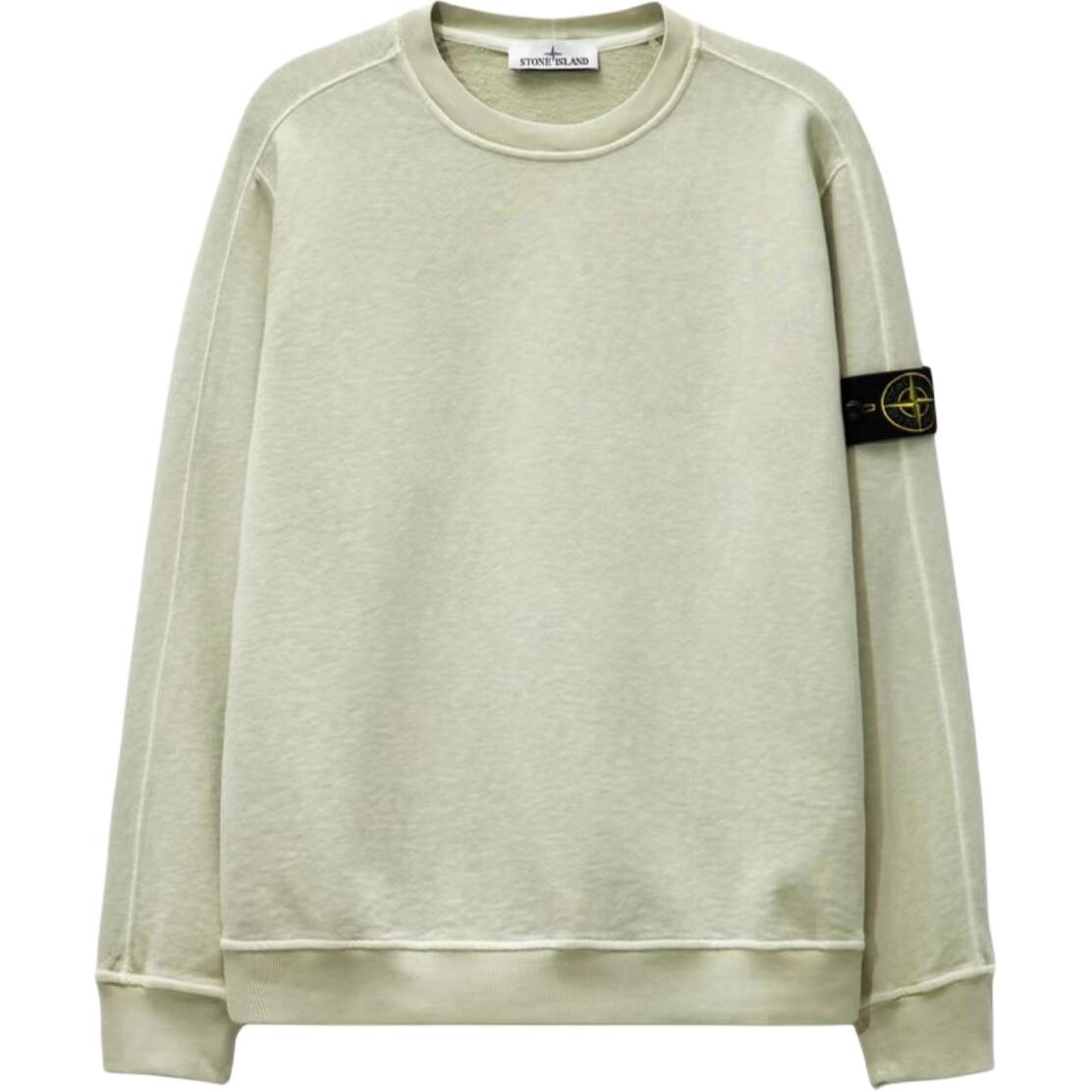 

Толстовка мужская фисташково-зеленая Stone Island, зеленый