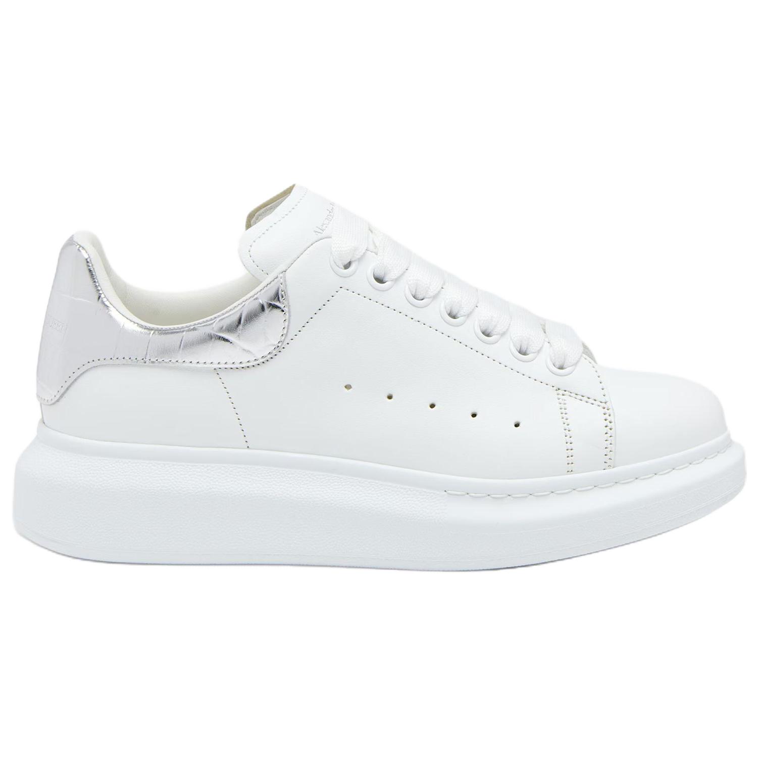 Alexander McQueen Женские оверсайз кроссовки на шнуровке белые, цвет White — фото 2