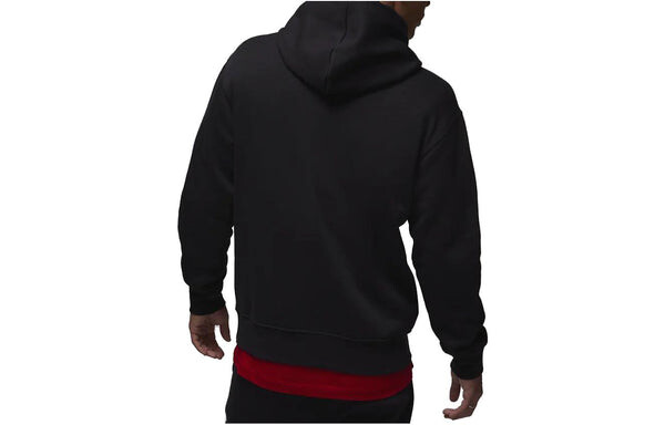 Толстовка Air Jordan Essentials Fleece Hoodie 'Black white', белый — фото 4