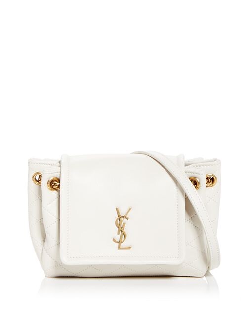 

Стеганая кожаная сумка через плечо Mini Nolita Saint Laurent, цвет Ivory/Cream, Бежевый, Стеганая кожаная сумка через плечо Mini Nolita Saint Laurent, цвет Ivory/Cream