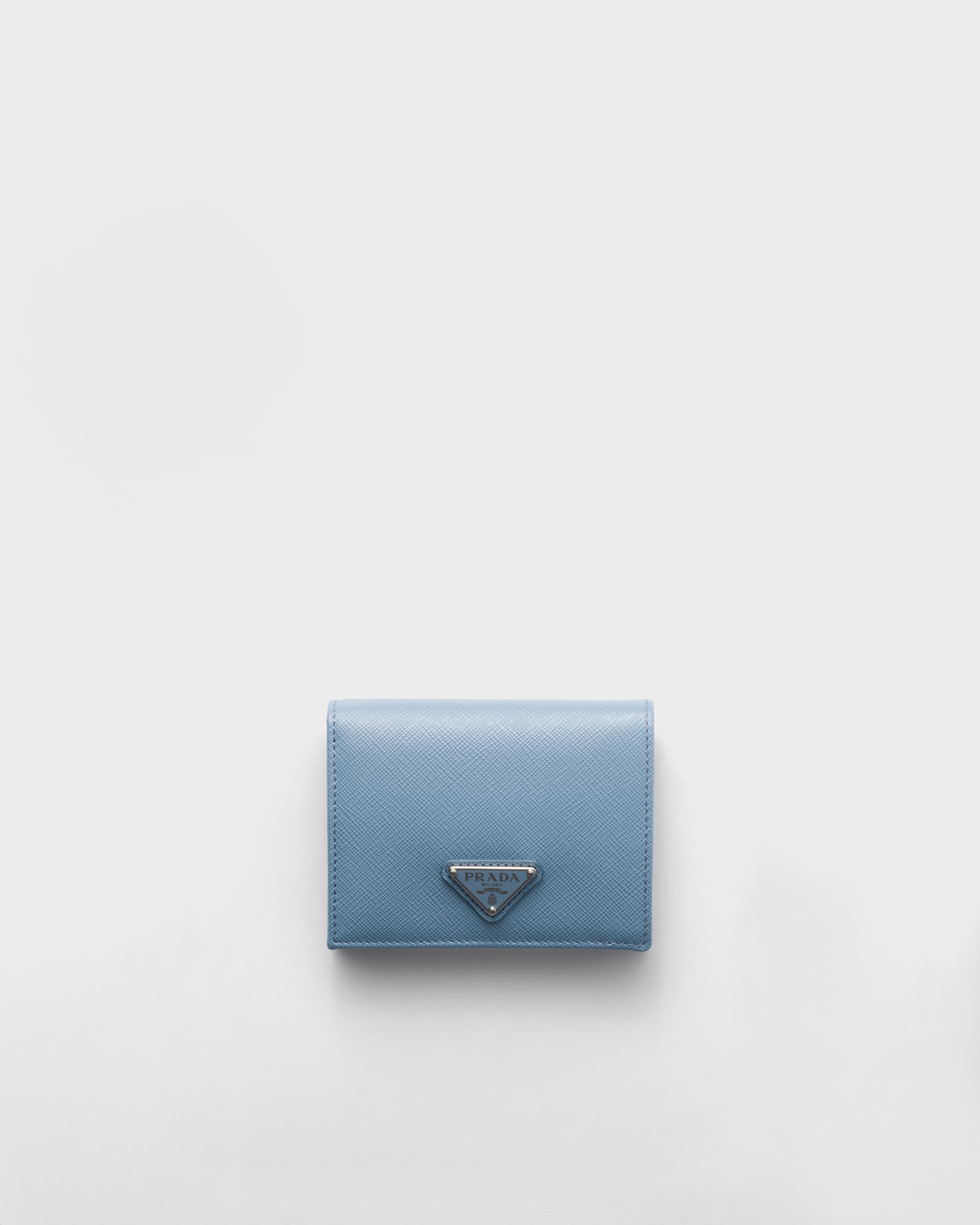 

Маленький кошелек из сафьяновой кожи Prada, голубой